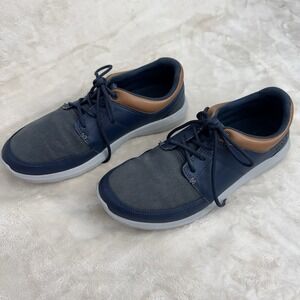 Crocs Kinsale Canvas Lace Up Casual Navy Gray Mens 9